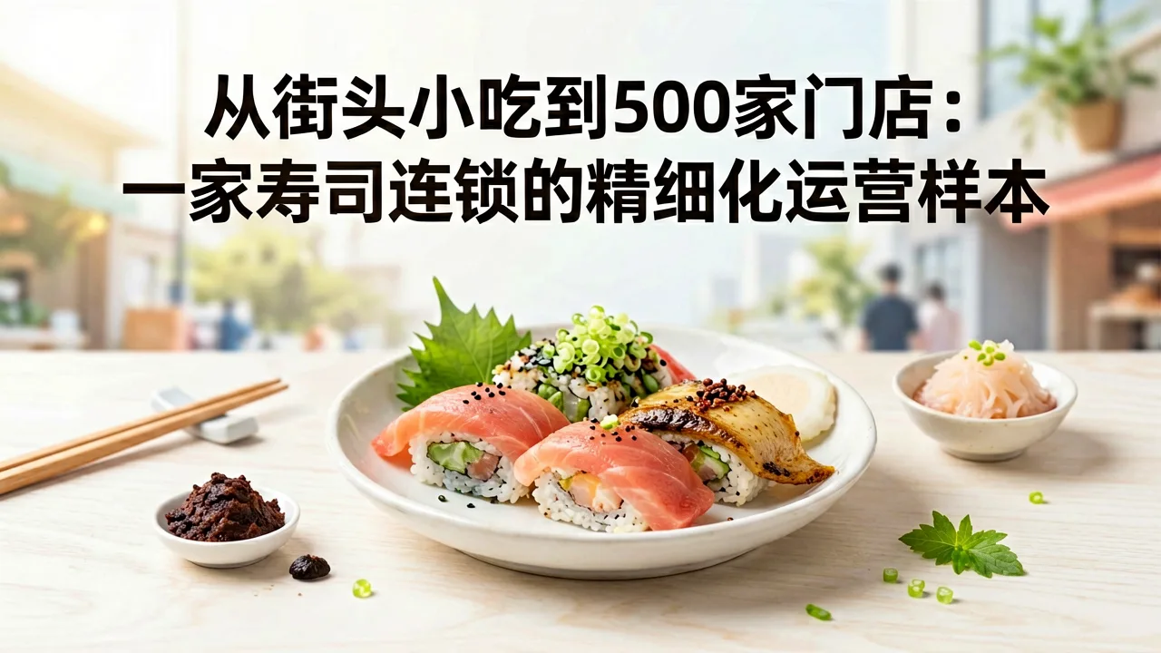 从街头小吃到500家门店:一家寿司连锁的精细化运营样本